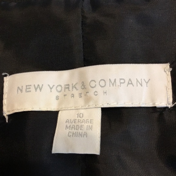 NewYork & Company Blk Single Button Woman’s Blazer, Jacket - Picture 6 of 8